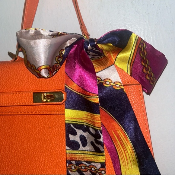 One Twilly Handbag Headband Neck Scarf - Picture 3 of 15